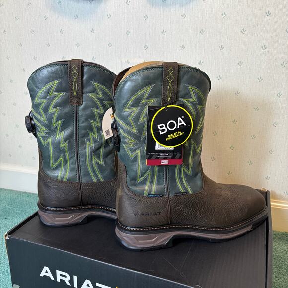 Ariat WorkHog XT BOA Waterproof Carbon Toe Work Boot Size 11 Wide Square Toe NIB main image 7